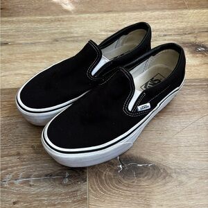 Vans Black Slip-On Sneakers